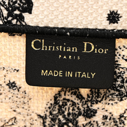 Christian Dior Canvas Zodiac Toile De Jouy Embroidered Medium Book Tote Latte 6 of 13