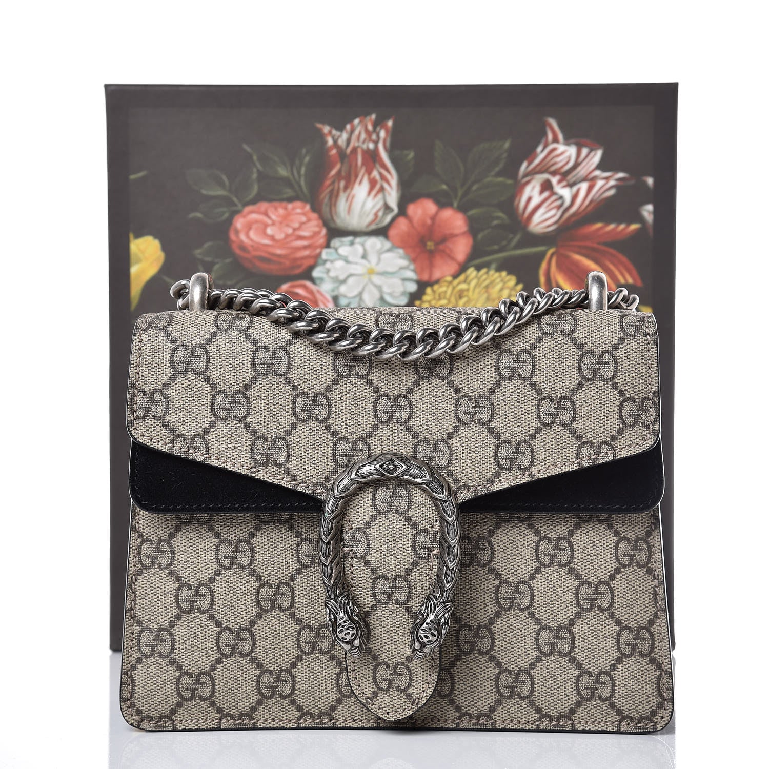 Gucci GG Supreme Monogram Mini Dionysus Shoulder Bag Black 8 of 8