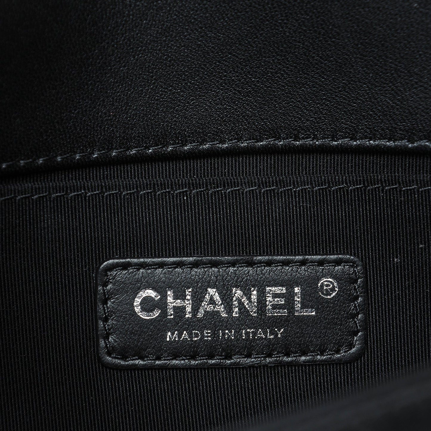 Lambskin Quilted Medium Boy Flap Black