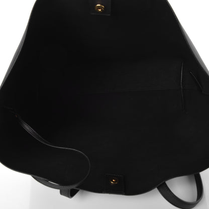 Saint Laurent Calfskin Large Shopping Tote Black 6 of 8