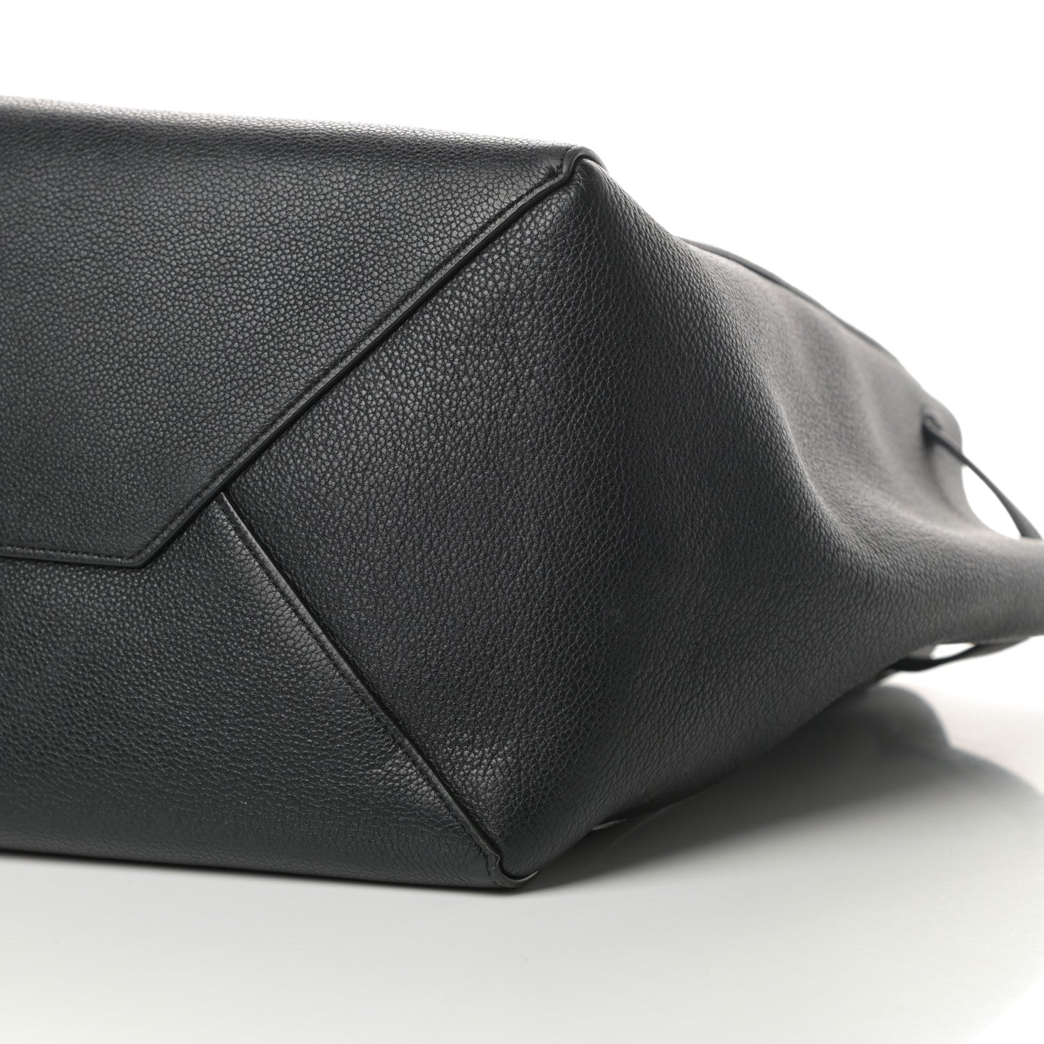Celine Soft Grained Calfskin Small Belt Cabas Phantom Black 10 of 11