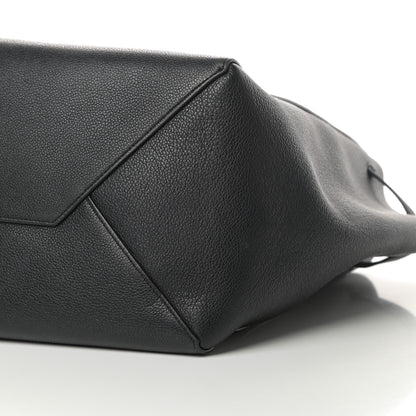 Celine Soft Grained Calfskin Small Belt Cabas Phantom Black 10 of 11