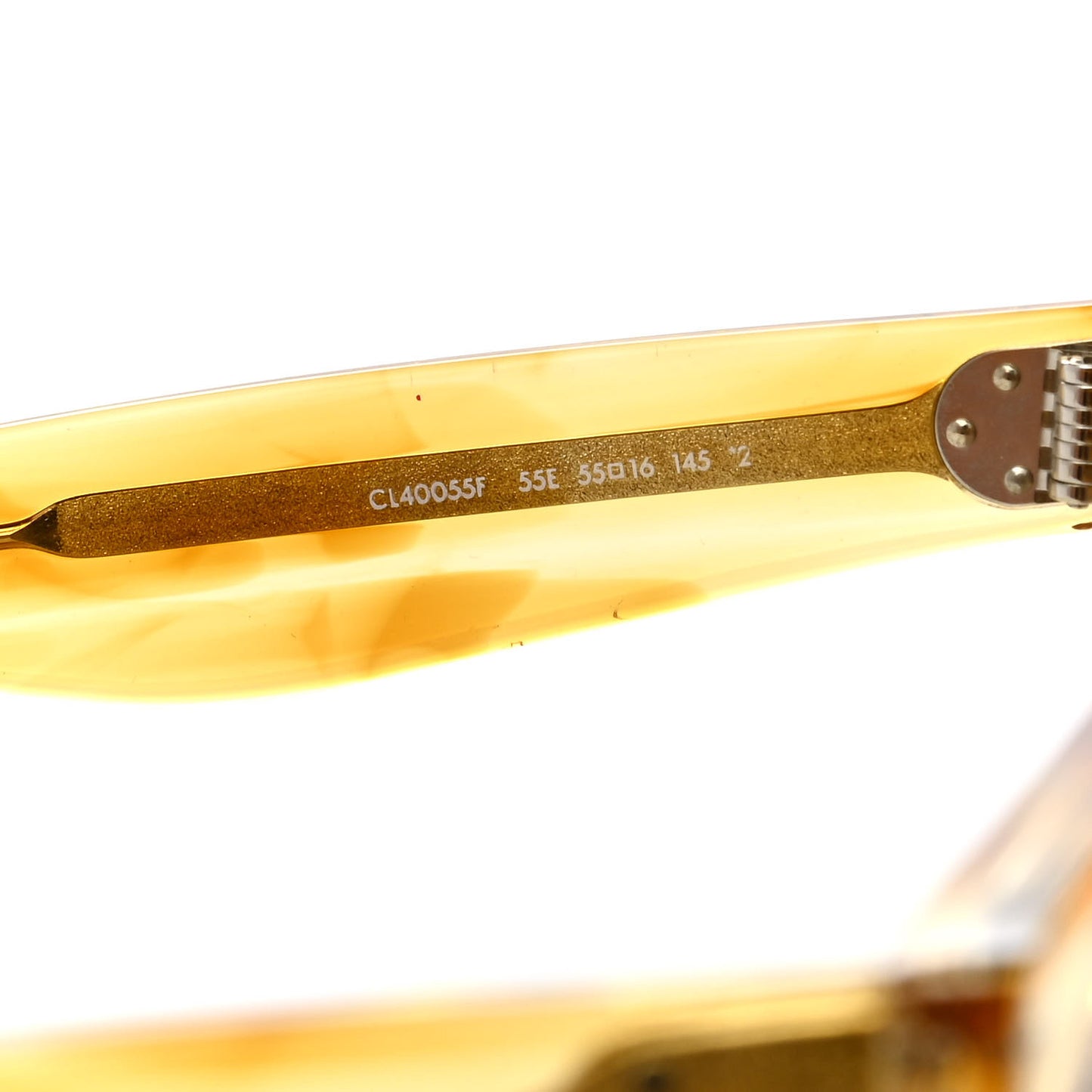 Oversized Square Sunglasses CL40055F Yellow