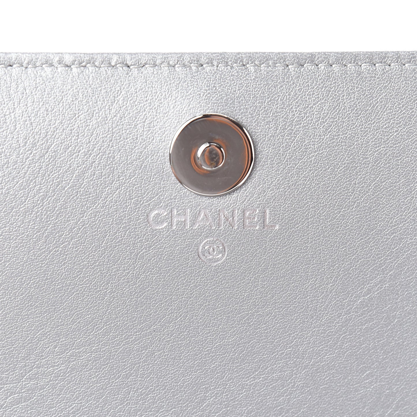 Patent Strass Wallet On Chain WOC Silver