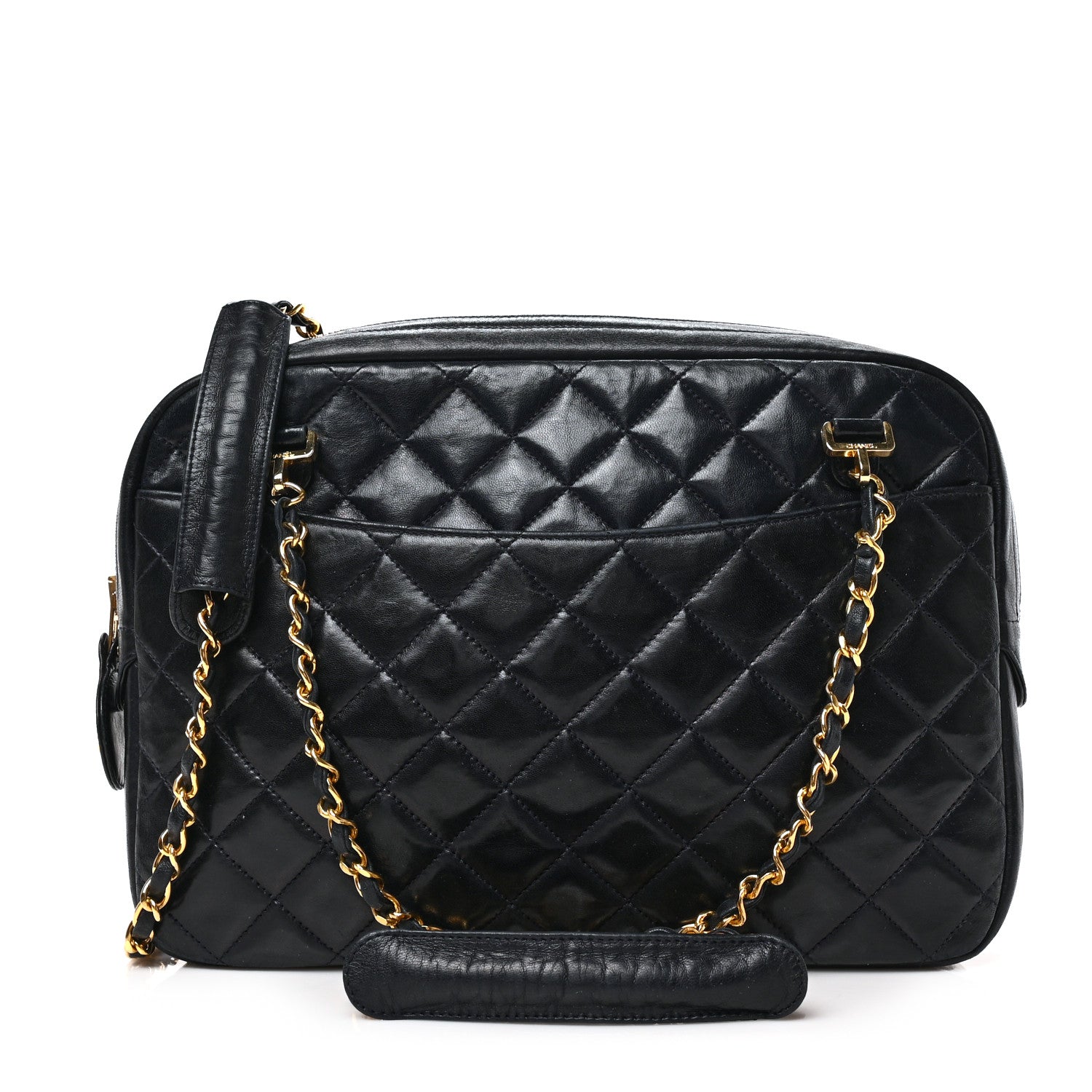 Chanel Lambskin Quilted Shoulder Bag Black 1 of 9