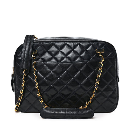 Chanel Lambskin Quilted Shoulder Bag Black 1 of 9
