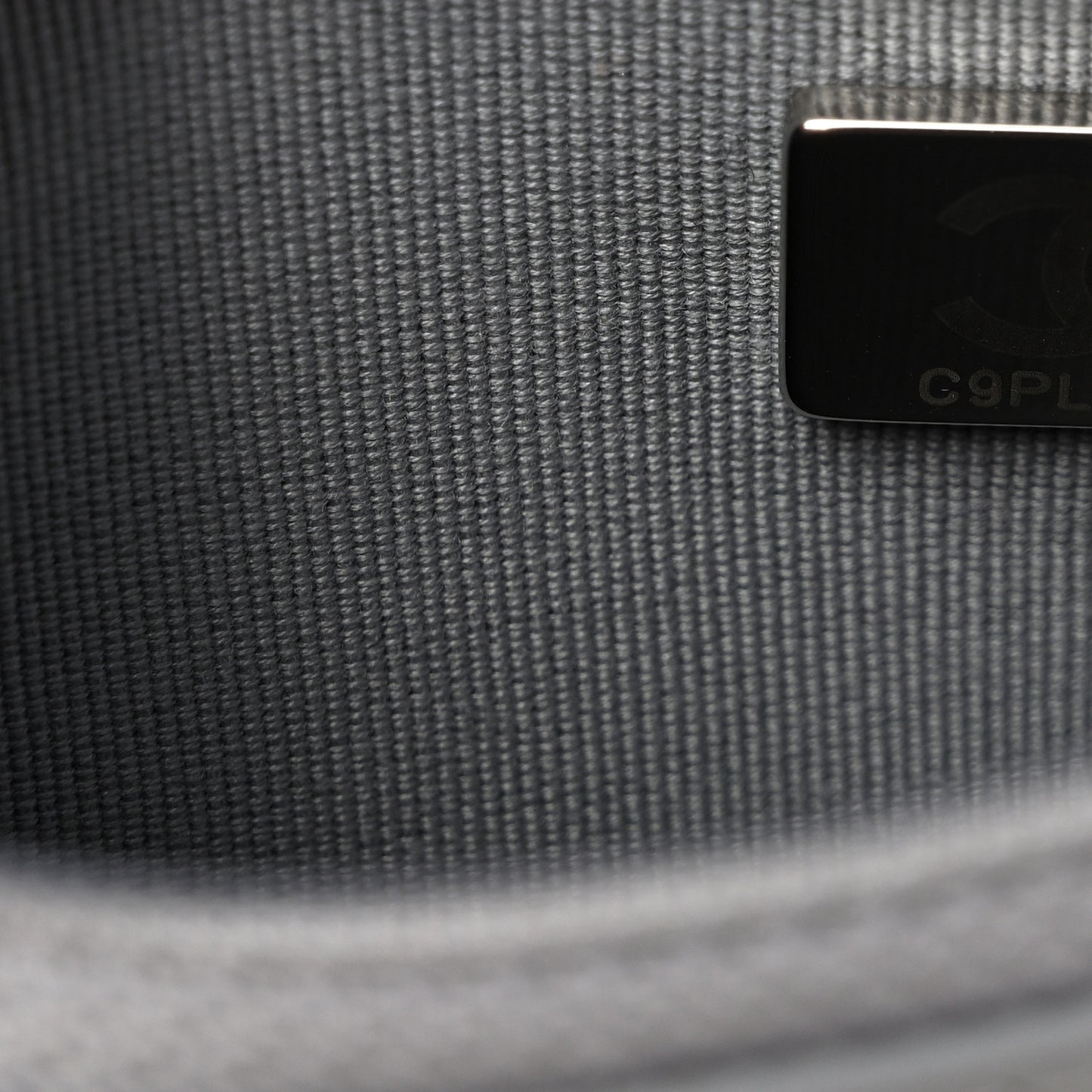 Caviar Quilted Boy Wallet On Chain WOC Grey