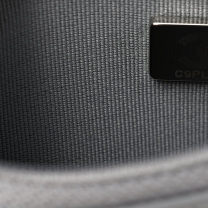 Chanel Caviar Quilted Boy Wallet On Chain WOC Grey 8 of 11