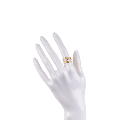Tiffany 18K Yellow Gold Elsa Peretti Wave Ring 7 2 of 5