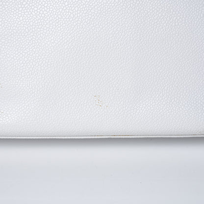 Chanel Caviar CC Shoulder Bag White 24 of 24