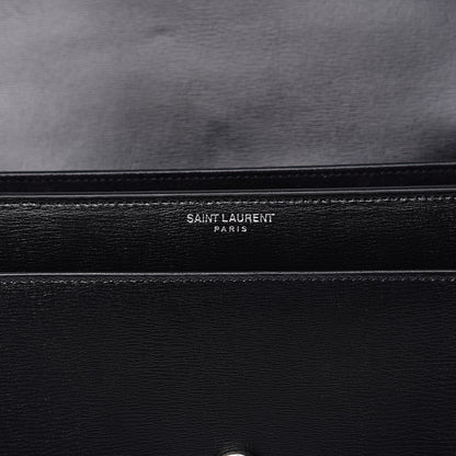 Saint Laurent Calfskin Large Monogram Sunset Black 6 of 10