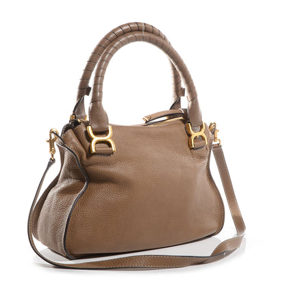 Chloe Calfskin Medium Marcie Satchel Nut 3 of 8