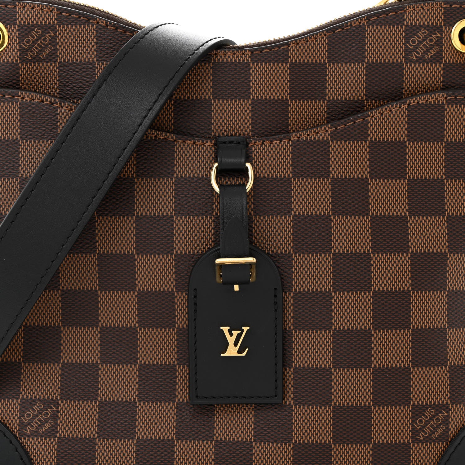 Louis Vuitton Damier Ebene Odeon PM Black 7 of 9
