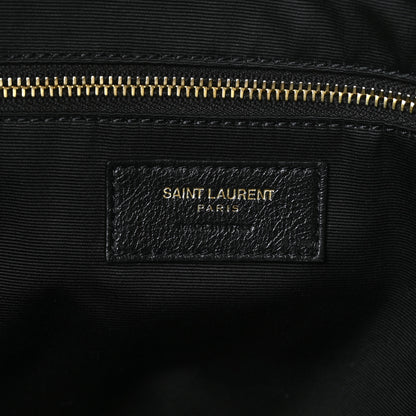Saint Laurent Lambskin Quilted Maxi Icare Shopping Tote Black 7 of 10
