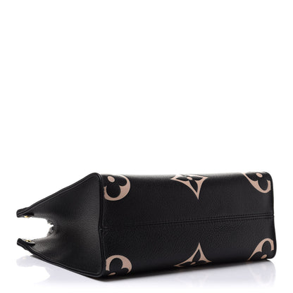 Louis Vuitton Empreinte Monogram Giant Onthego PM Black Beige 4 of 9