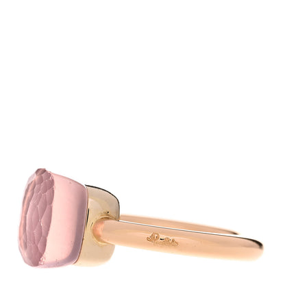 Pomellato 18K Rose Gold Rose Quartz Classic Nudo Ring 47 4 3 of 8