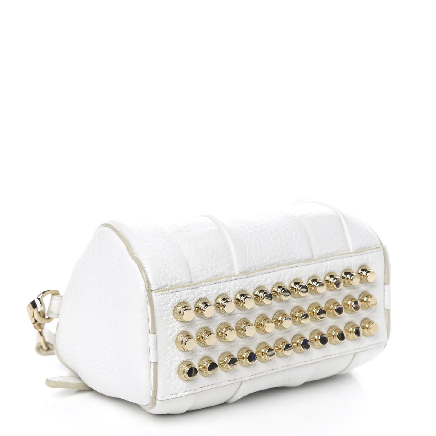 Pebbled Lambskin Mini Rockie Gray Gold Hardware