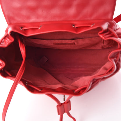 Chanel Lambskin Quilted Large Urban Spirit Backpack Red 5 of 9