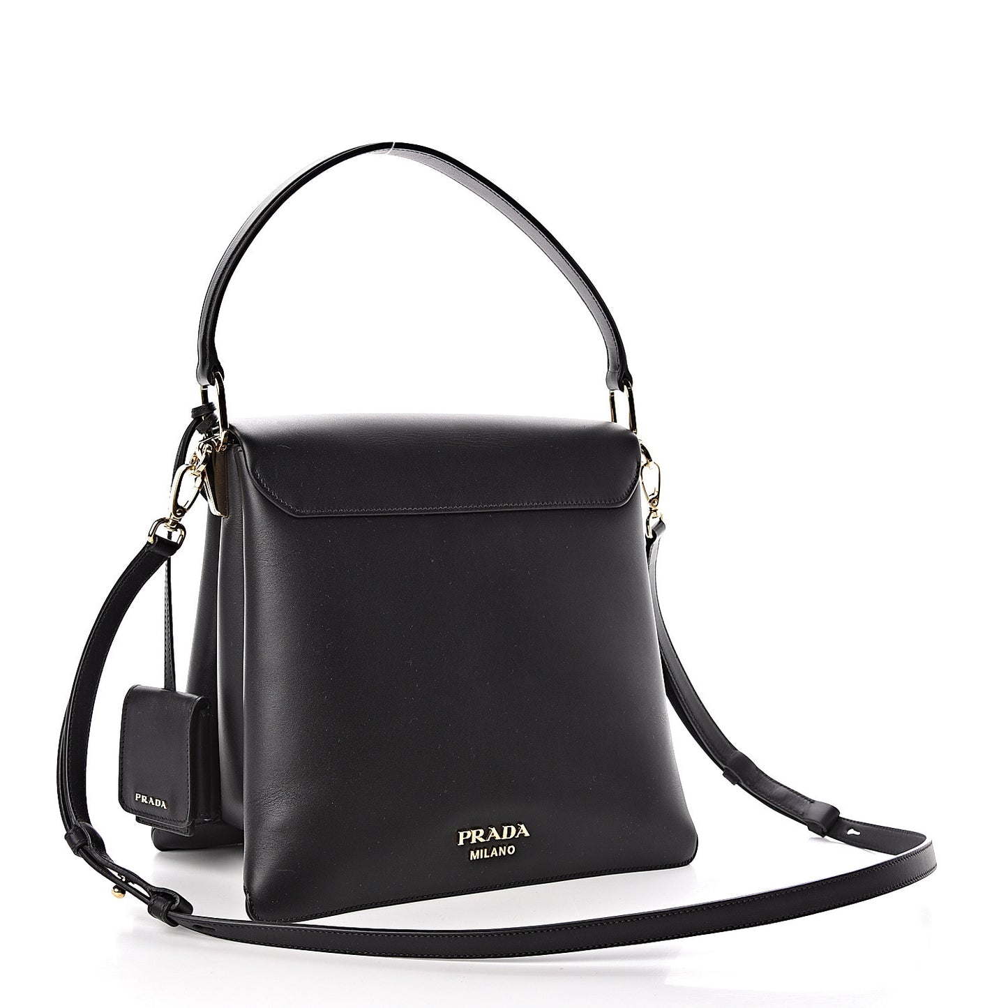 New Calfskin Medium Ingrid Top Handle Bag Black
