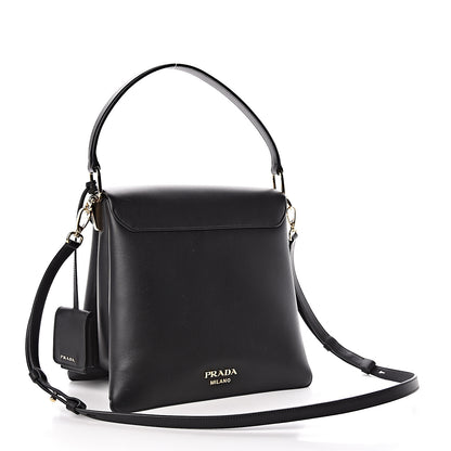 Prada New Calfskin Medium Ingrid Top Handle Bag Black 3 of 9