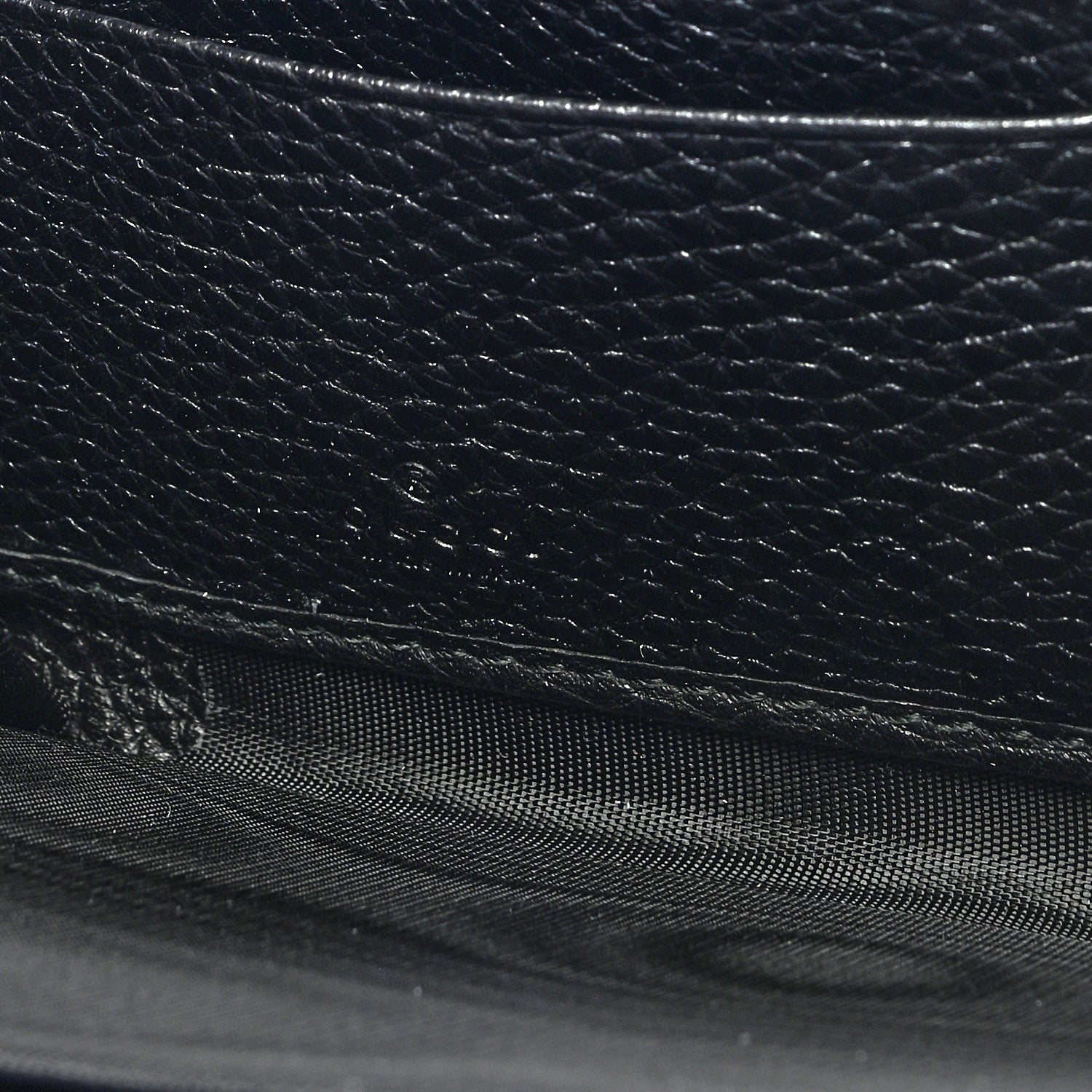 Gucci Pebbled Calfskin Dorian Zip Around Wallet Black 6 of 6