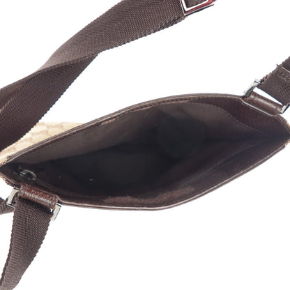 Gucci Monogram Flat Messenger Bag Dark Brown 5 of 7
