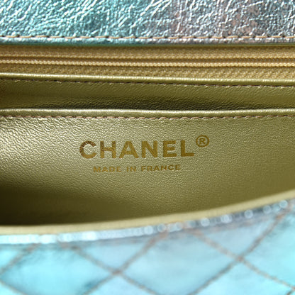 Chanel Metallic Goatskin Quilted Mini 2.55 Reissue Flap Multicolor 6 of 10