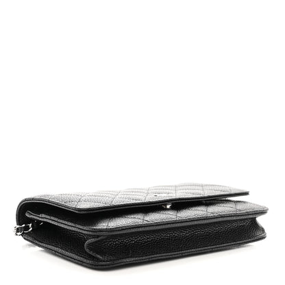 Chanel Caviar Quilted Wallet on Chain WOC Black 4 of 12