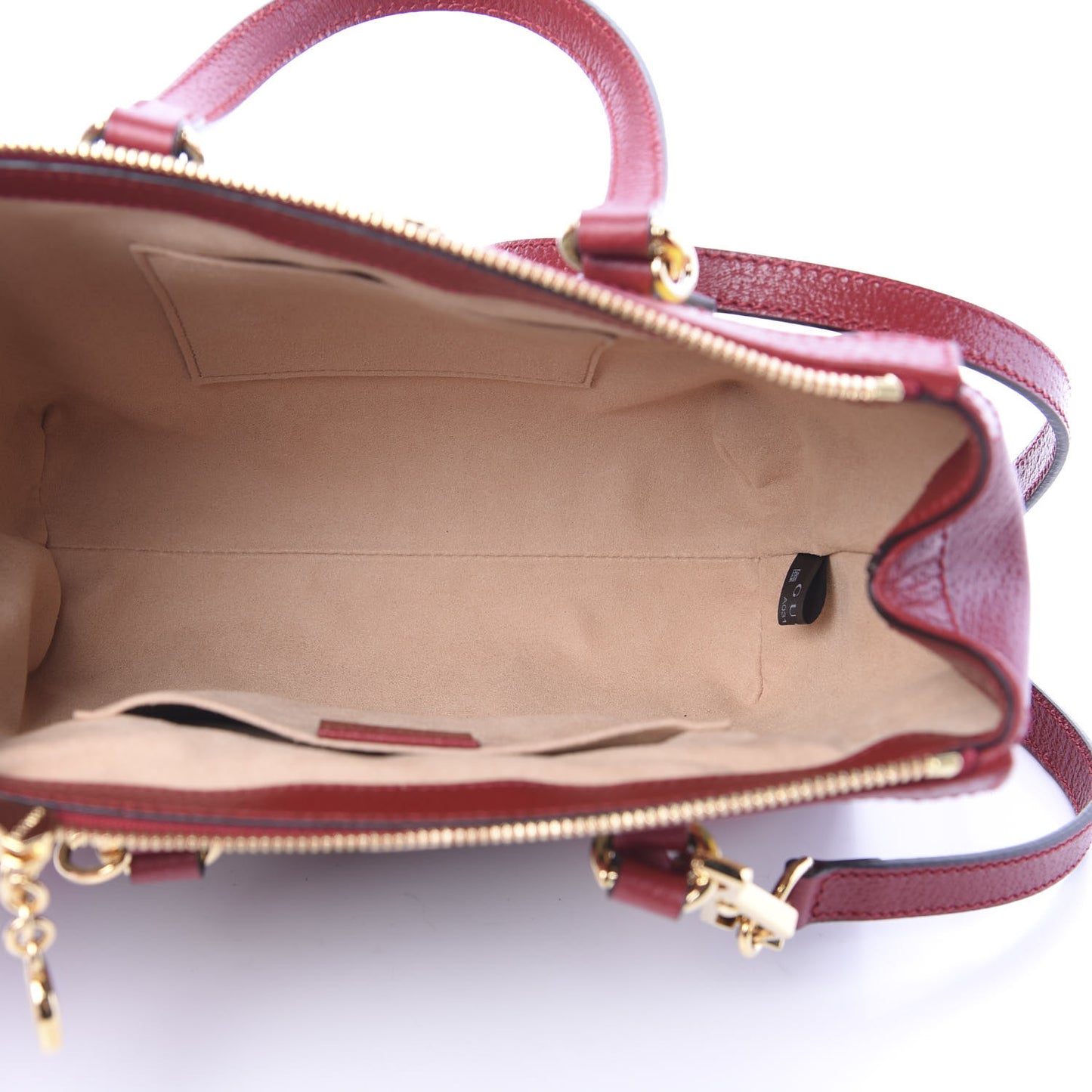 GG Supreme Monogram Flora Web Small Ophidia Tote Bag Red