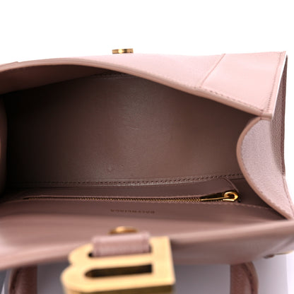 Balenciaga Grained Calfskin Small Hourglass Top Handle Bag Nude Beige 5 of 12