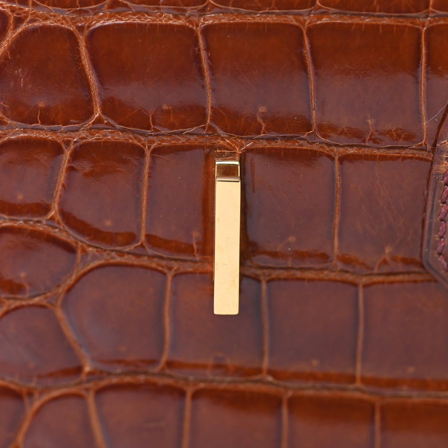 Hermes Shiny Porosus Crocodile Birkin 35 Etrusque 25 of 35