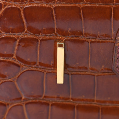 Hermes Shiny Porosus Crocodile Birkin 35 Etrusque 25 of 35