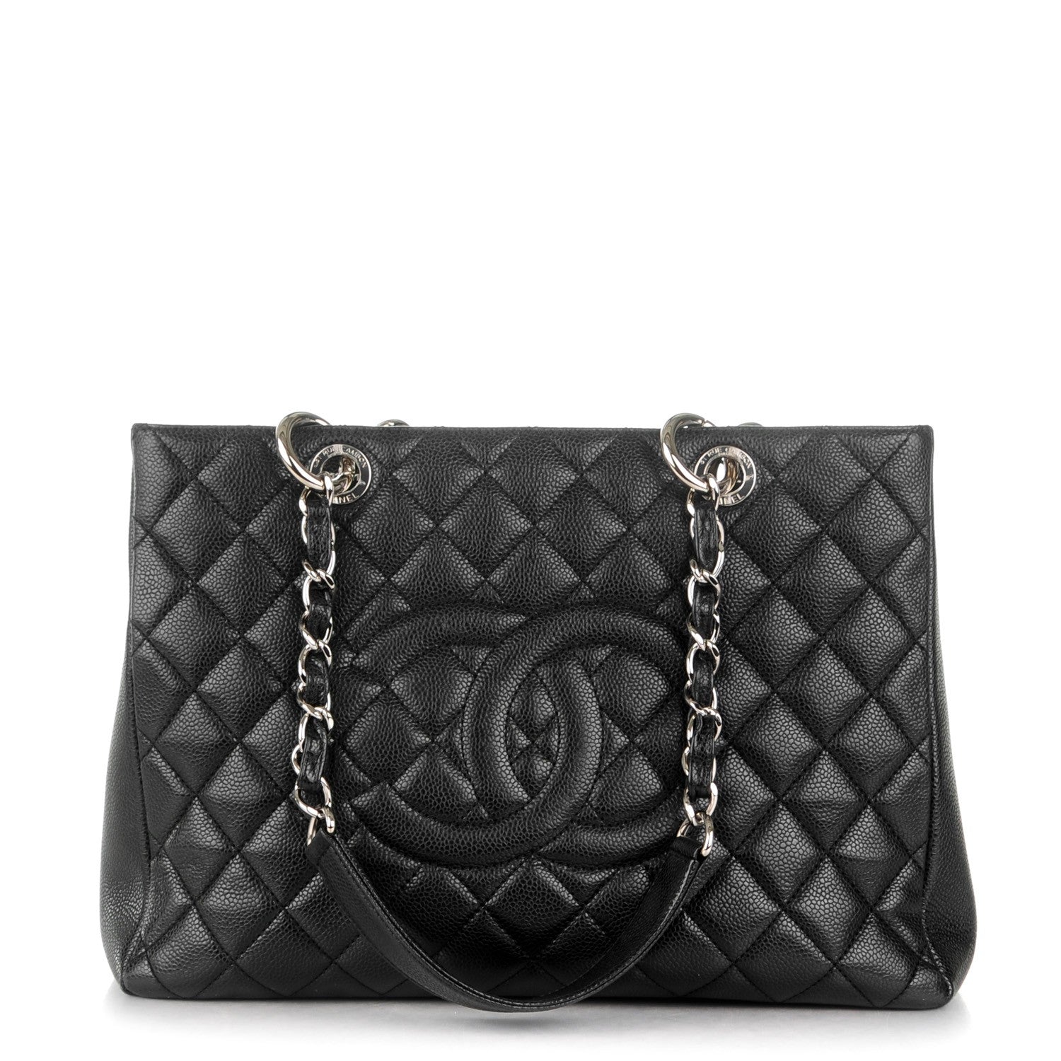 Chanel Caviar Quilted Grand Shopping Tote GST Black 1 of 9