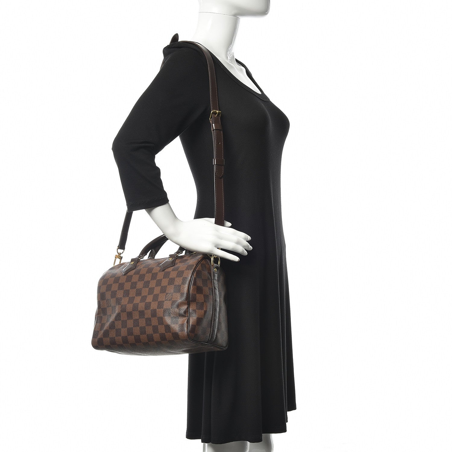 Louis Vuitton Damier Ebene Speedy Bandouliere 25 2 of 14