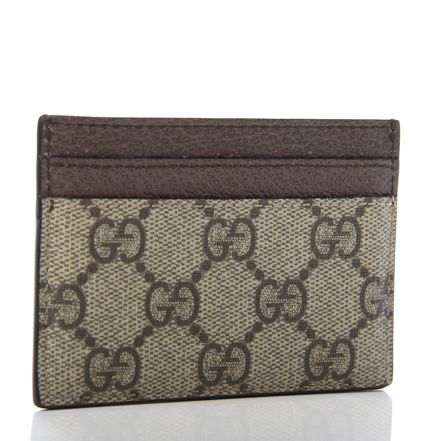 Gucci GG Supreme Monogram Ophidia Card Holder Brown 3 of 7