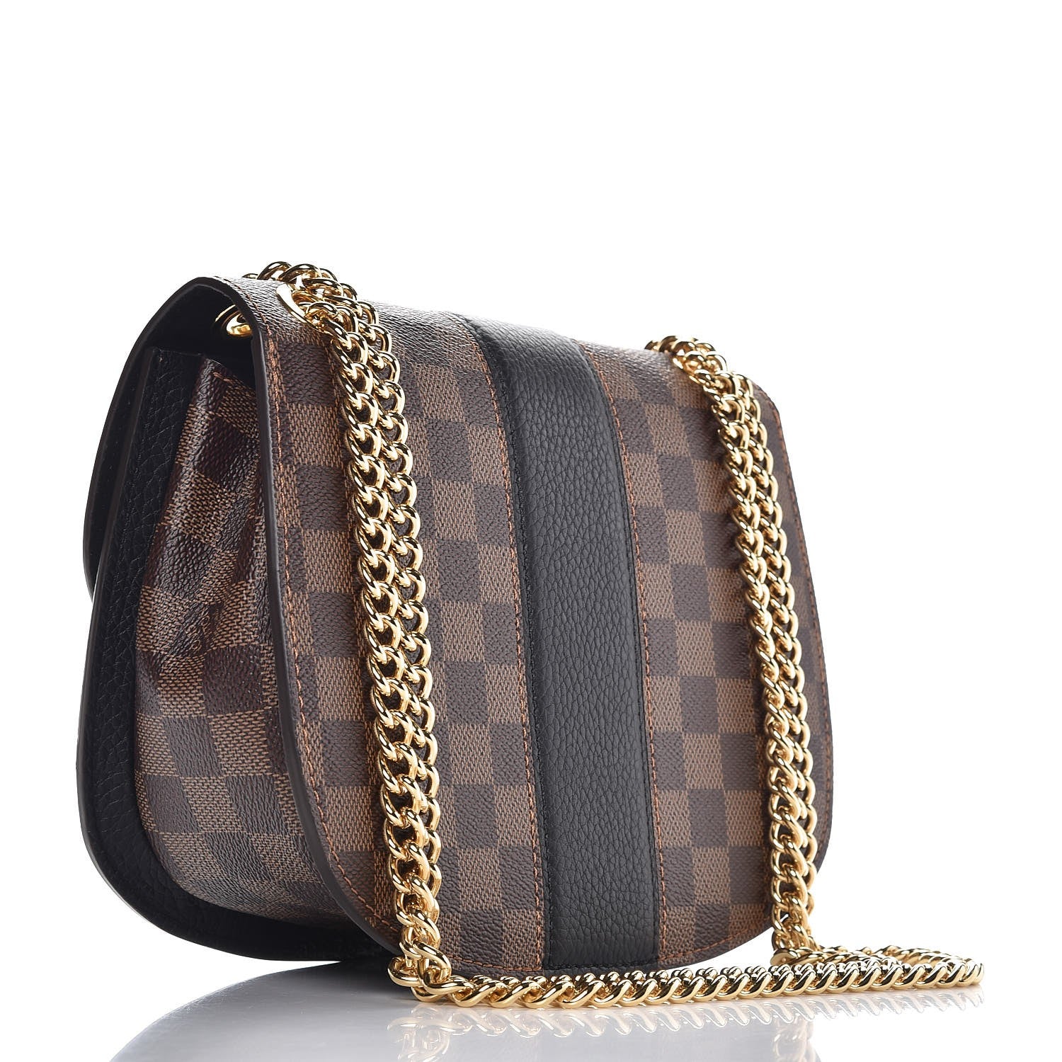 Louis Vuitton Damier Ebene Cuir Taurillon Wight Black 4 of 7