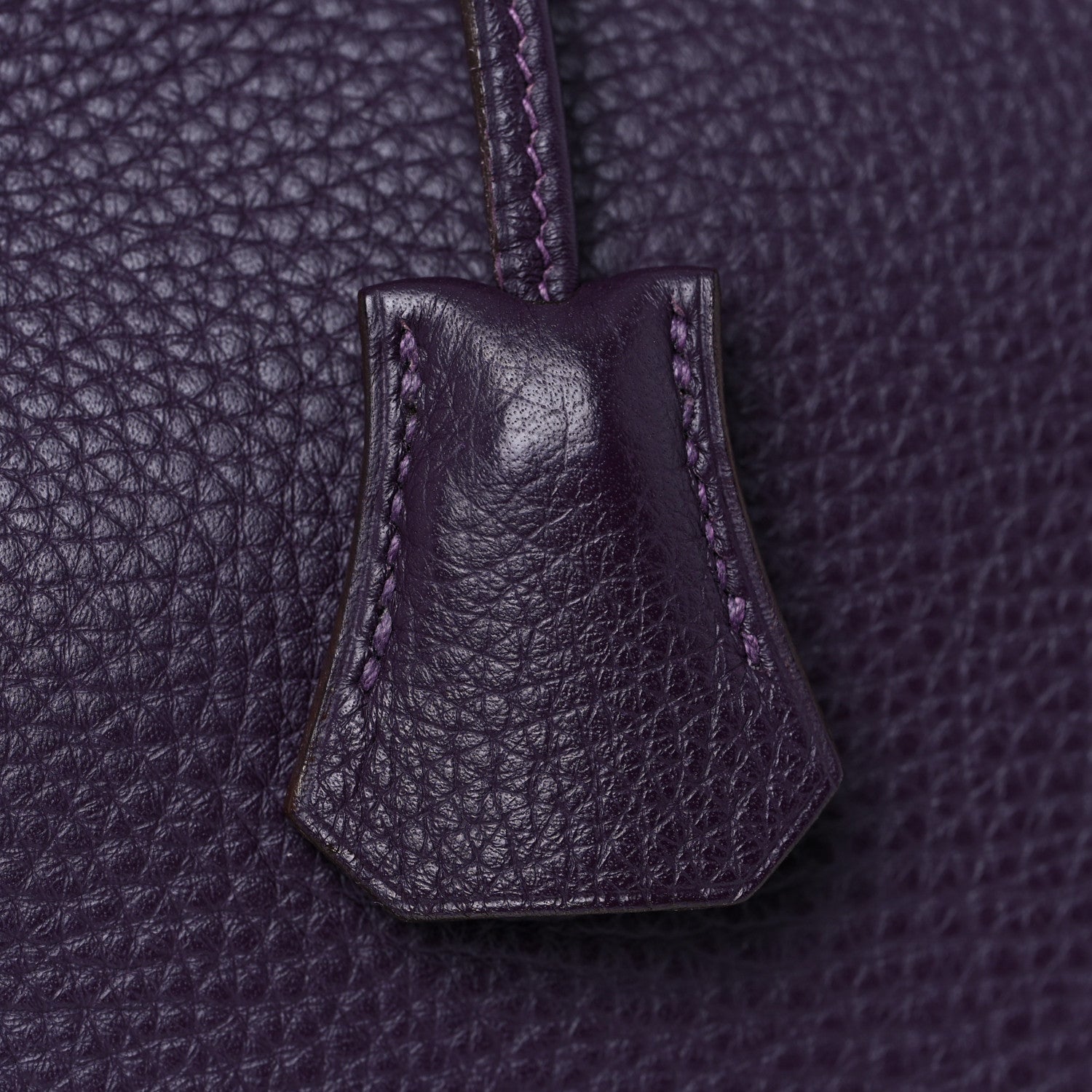 Hermes Taurillon Clemence Birkin 40 Raisin 31 of 46