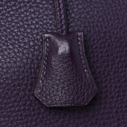 Hermes Taurillon Clemence Birkin 40 Raisin 31 of 46