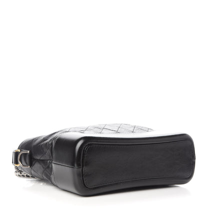 Chanel Aged Calfskin Quilted Medium Gabrielle Hobo Black 4 of 9