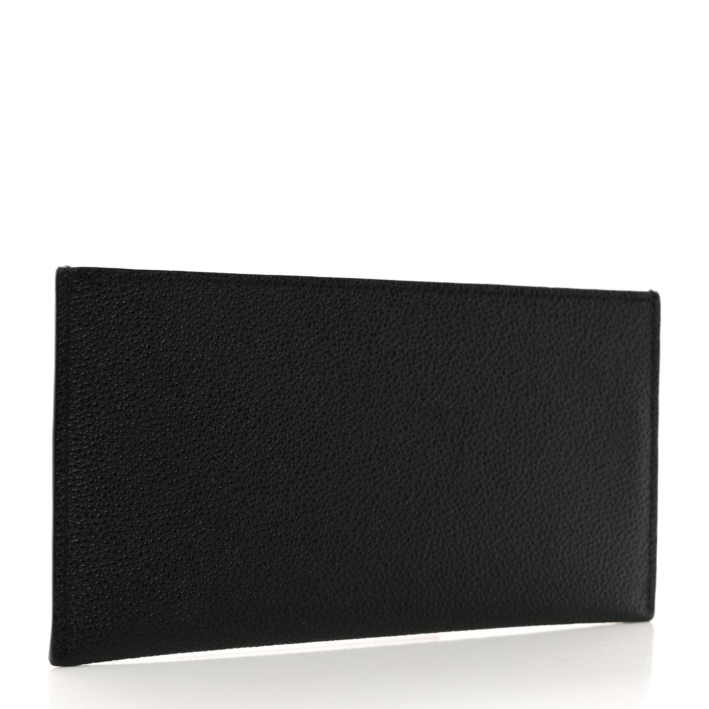 Calfskin Felicie Chain Wallet Card Holder Insert Black