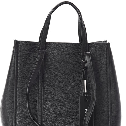 Marc Jacobs Grained Calfskin The Tag Tote Black 6 of 8