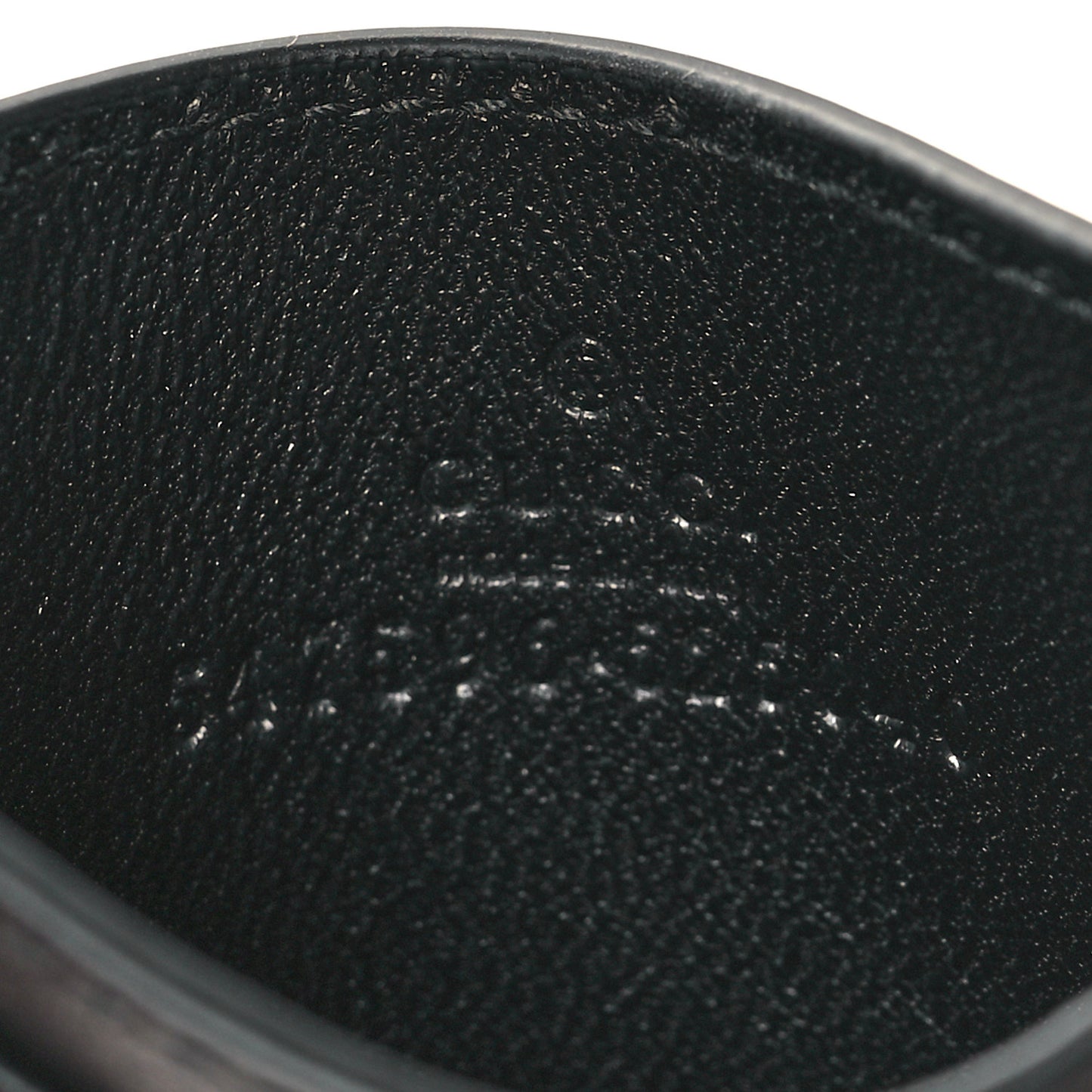 Plutone Calfskin Logo Card Holder Black