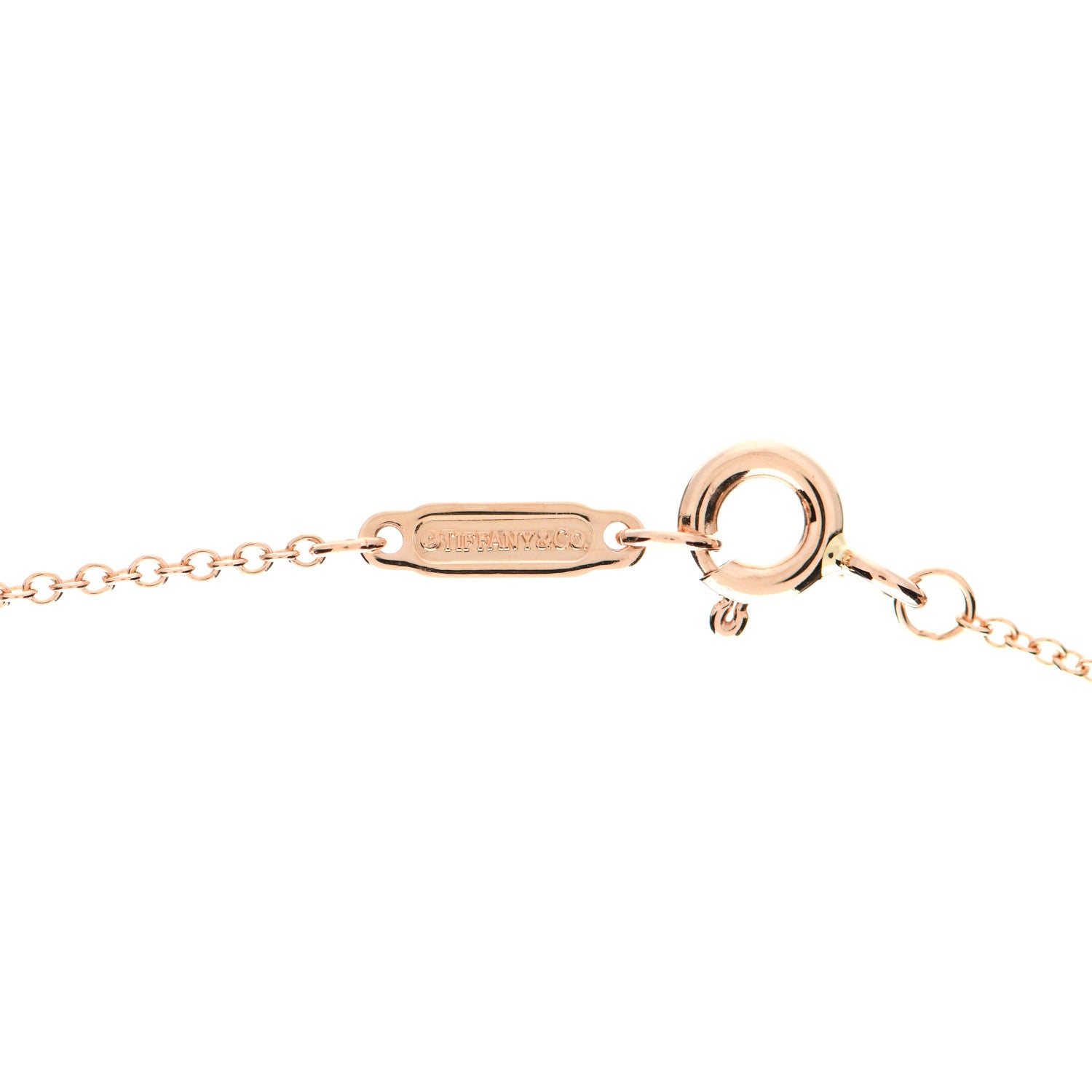 Tiffany 18K Rose Gold Diamond Small Paper Flowers Pendant Necklace 3 of 4