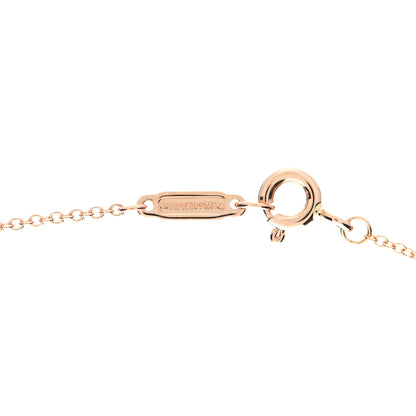 Tiffany 18K Rose Gold Diamond Small Paper Flowers Pendant Necklace 3 of 4