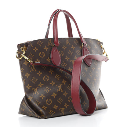 Louis Vuitton Monogram Flower Zipped Tote MM Bordeaux 3 of 10