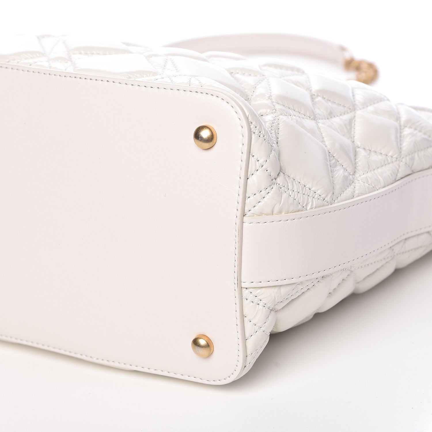 Chanel Glazed Calfskin Quilted State Of The Art Hobo White 11 of 11