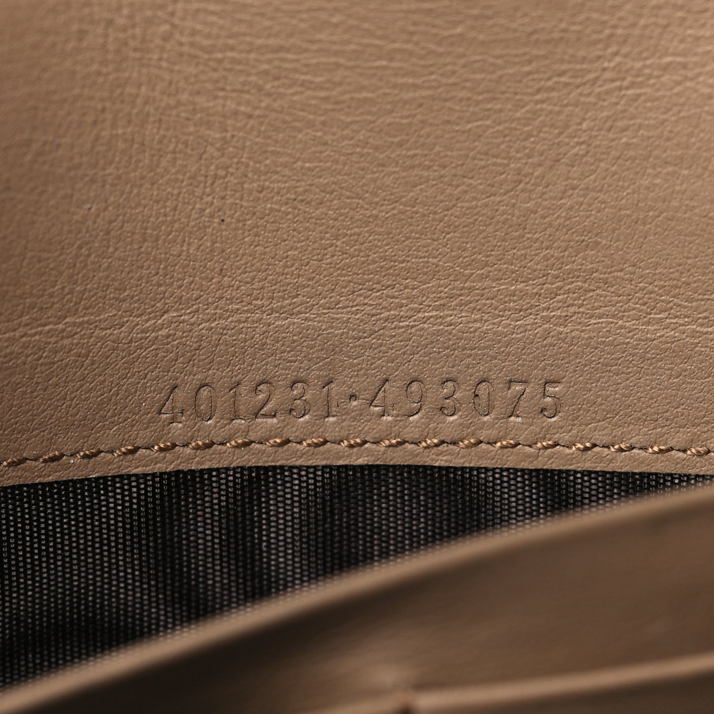 GG Supreme Monogram Mini Dionysus Chain Wallet Beige Taupe