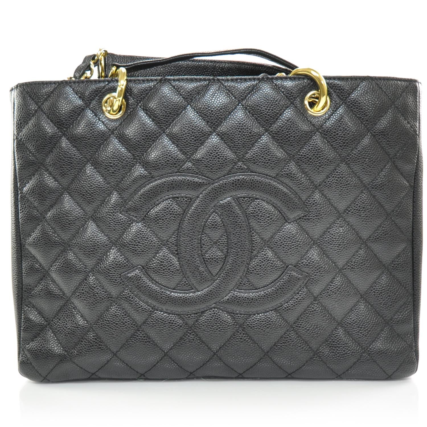 Chanel Caviar Quilted Grand Shopping Tote GST Black 1 of 9