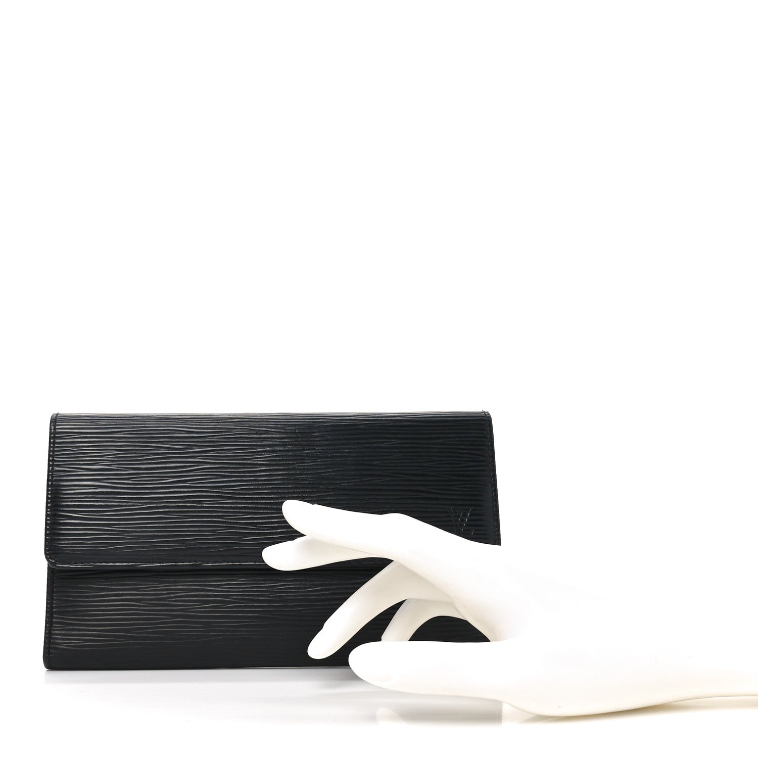 Louis Vuitton Epi Porte Tresor International Wallet Black 2 of 6