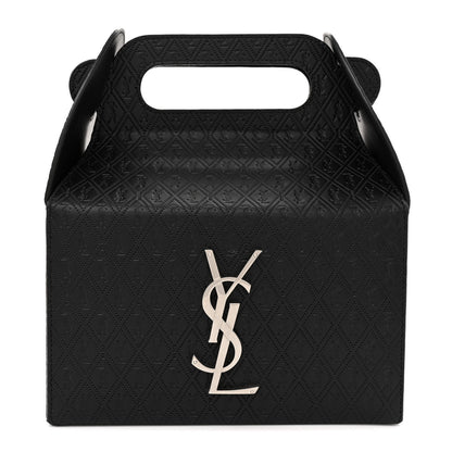 Saint Laurent Calfskin Monogram Take Away Box Black 1 of 9